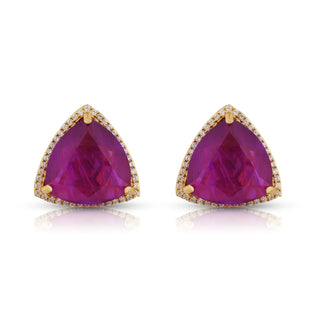 Luciana - Colored Stone CZ Earrings