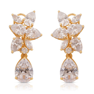 Amreen - Cubic Zirconia Dangle Earrings