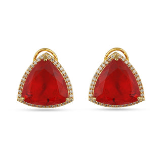 Luciana - Colored Stone CZ Earrings