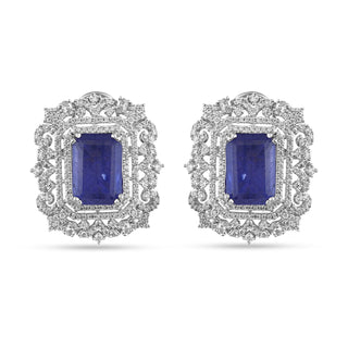 ELYANNA - BLUE DOUBLET STONE & PEARL CHOKER SET