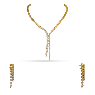 Tatiana - CZ Necklace Set