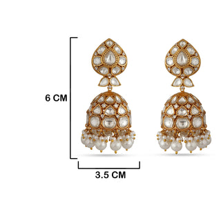 Mahvish - Kundan Jhumki earrings