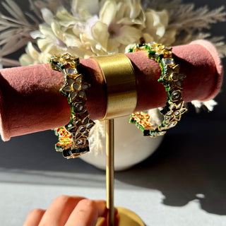 Rumaisa Polki Bangle Pair