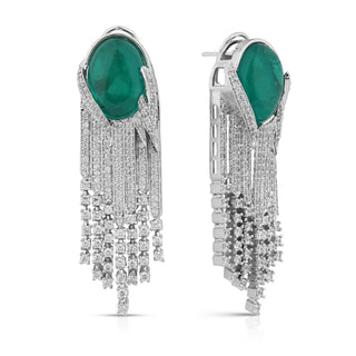 Yashna - Green stone necklace set