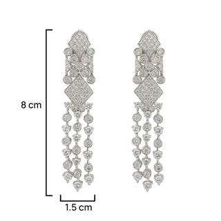 Lyra - CZ Dangler Earings