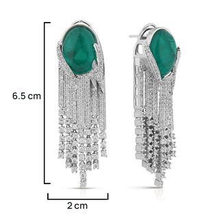 Yashna - Green stone necklace set