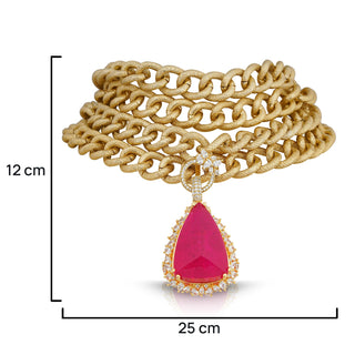 Roza - Statement Pendant Chain Choker