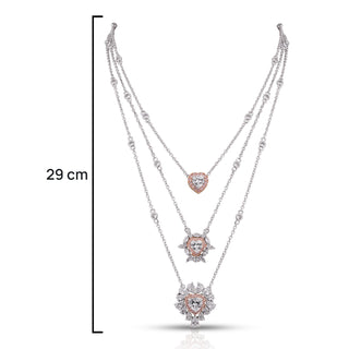 Juliette - 3 Layer Heart Necklace