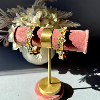 Rumaisa Polki Bangle Pair