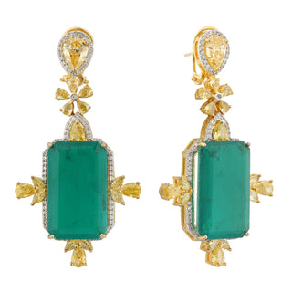 Daniella - Green Doublet Earrings
