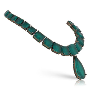 Esra - Green Doublet Necklace Set