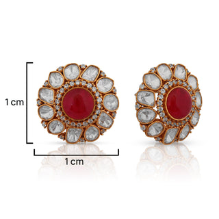 Ameera - Red Doublet Earring