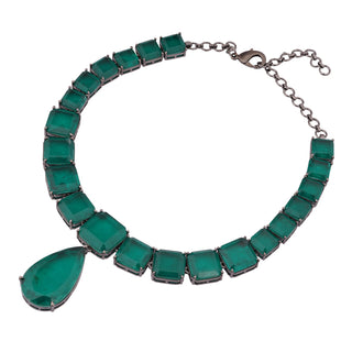 Esra - Green Doublet Necklace Set