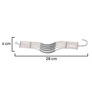 Zenith - Cubic Zirconia and Pearl Choker