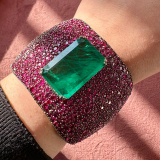 Safa - Emerald Green Stone Bracelet