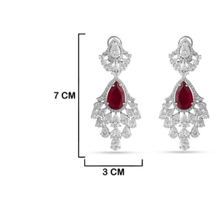 Amira - Ruby Red Multi-Layer Necklace Set