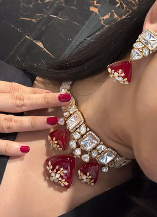 Lyana - Doublet Drop Choker Set