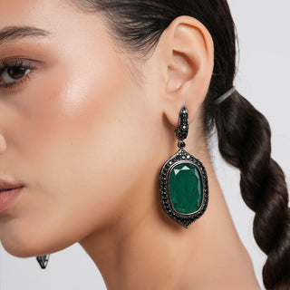 Arielle - Aqua Blue Stone Earrings
