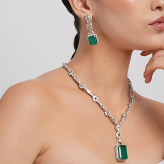 Iffat - Cubic Zirconia Necklace Set