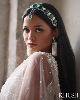 Ghadah - Cubic Zirconia Maang tikka