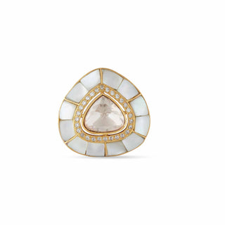Mother of Pearl Polki Ring
