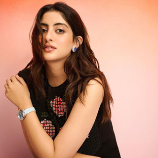 Navya Nanda in Furayah - Doublet Stud Earrings