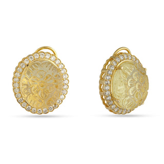 Angelica - Carved Stone Studs