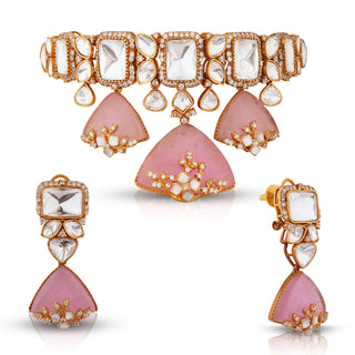 Pink Drop Choker Set