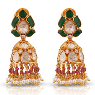 Polki Jhumki Earrings