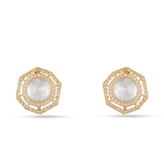 Jaylee - Polki Stud Earrings