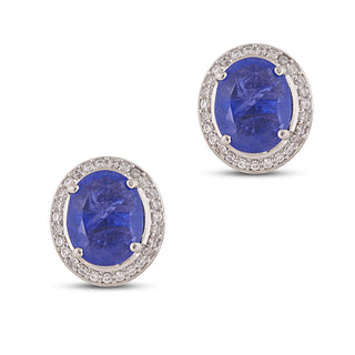 Purple Stoned CZ Cufflinks