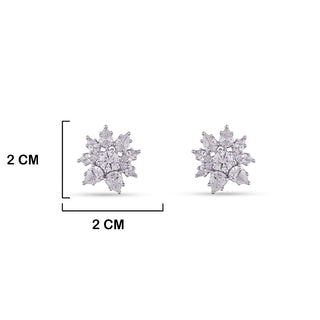 Baseema - CZ Stud Earrings