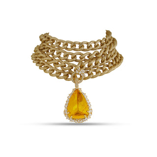 Roza - Statement Pendant Chain Choker