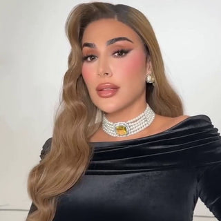 Serena - Yellow Stone Pearl Choker Set